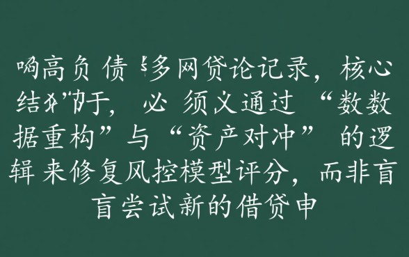 负债多网贷多该怎样借款才能通过