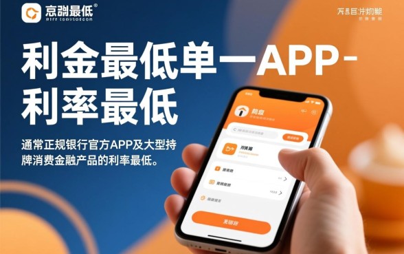 借款利息最低的app是哪个软件