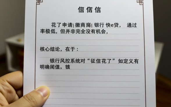 徽商银行快e贷征信花了能下来吗,什么条件能过? 徽商银行快e贷征信花了能下来吗