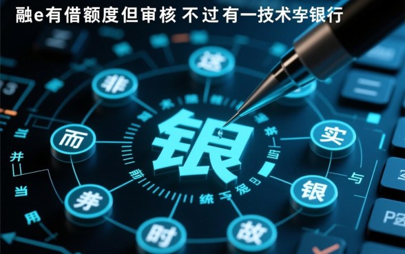 融e借有额度但审核不过有办法吗