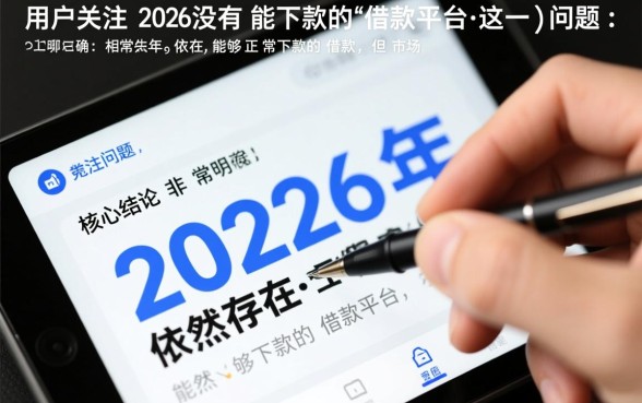 2026有没有能下款的借款平台,哪些容易通过? 2026有没有能下款的借款平台