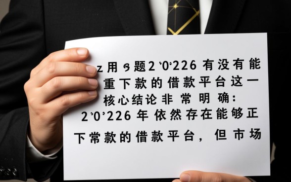 2026有没有能下款的借款平台,哪些容易通过? 2026有没有能下款的借款平台