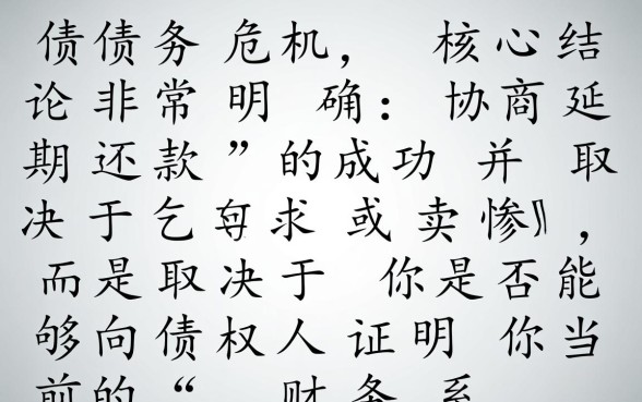 逾期怎么协商延期还款