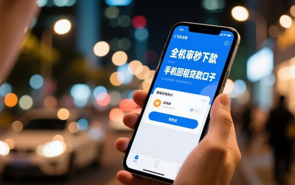 全机审秒下款的手机回租贷款口子哪里有