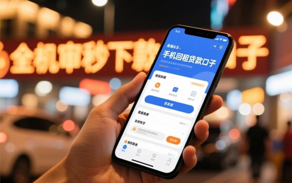 全机审秒下款的手机回租贷款口子哪里有