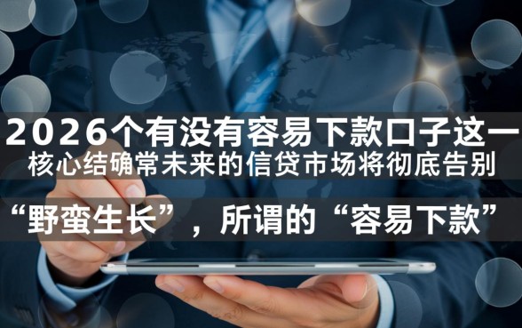 2026年有没有容易下款的口子