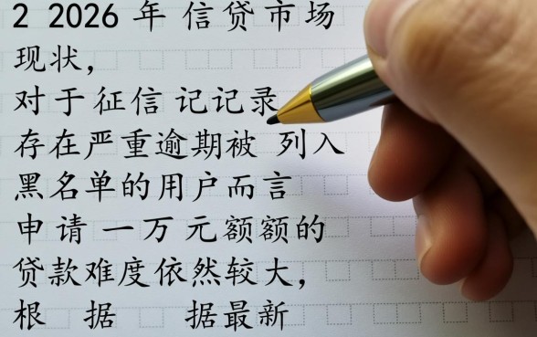 那里借一万的黑户口子能贷多少钱