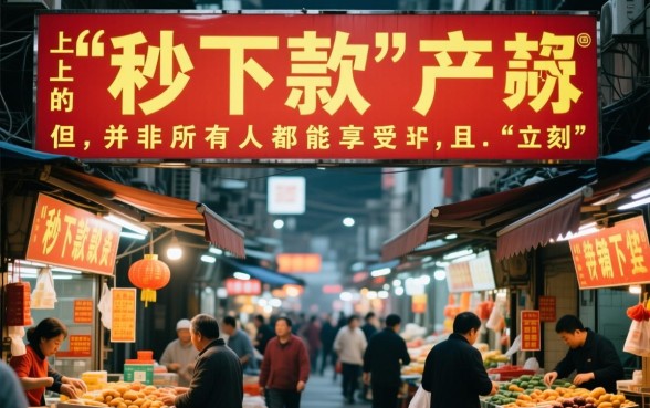 立刻下款的贷款产品真的存在吗