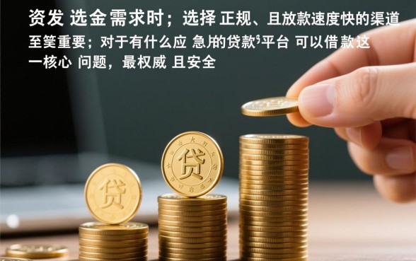 有什么应急贷款平台