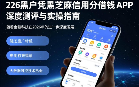 黑户凭芝麻信用分借钱的app 黑户凭芝麻信用分借钱的app
