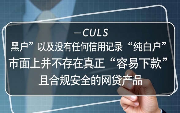 黑户纯白户有什么网贷容易下款