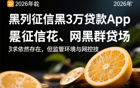 无视网黑征信黑3万贷款app