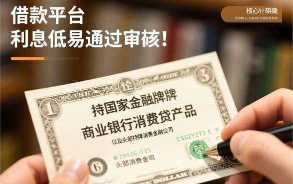 哪个借款平台利息低易通过审核