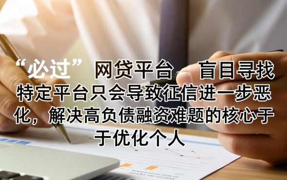负债太高哪个网贷能过2026