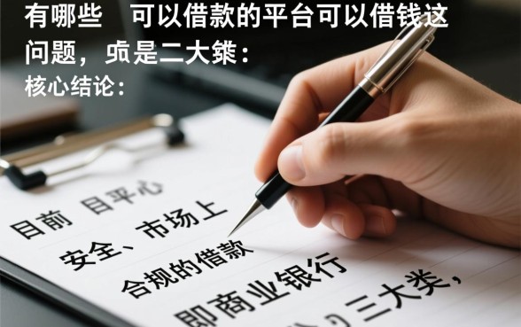 有哪些可以借款的平台可以借钱,正规靠谱的借款软件有哪些 有哪些可以借款的平台可以借钱