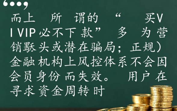 2026买VIP能下款的口子有哪些,买VIP真的能下款吗? 2026买VIP能下款的口子有哪些