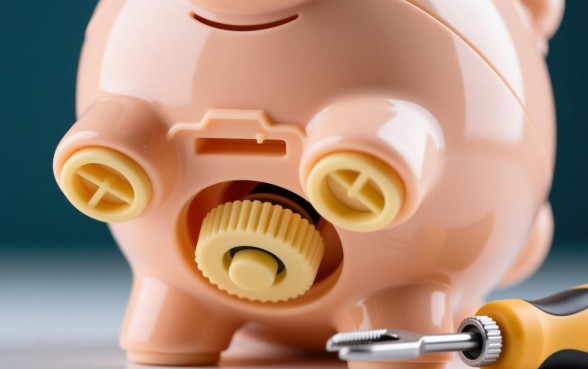 塑料存钱罐的下面口子怎么打开