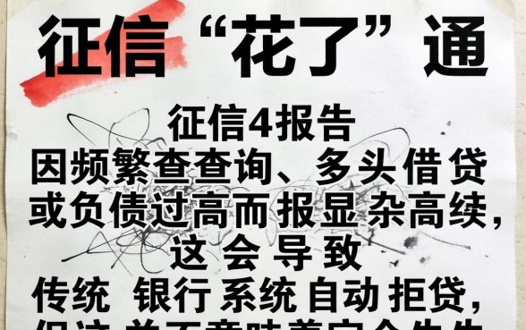 大数据征信花了能下的贷款口子有哪些