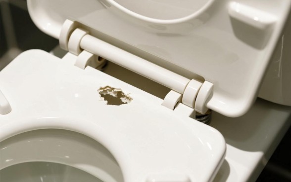 马桶盖上的小口子怎么拆除下来