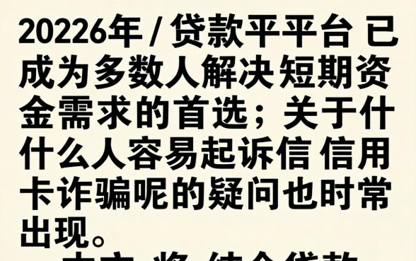 什么人容易起诉信用卡诈骗呢
