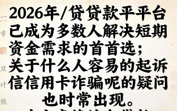 什么人容易起诉信用卡诈骗呢