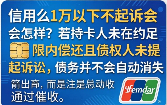 信用卡逾期1万以下不起诉后果