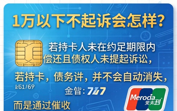 信用卡逾期1万以下不起诉后果