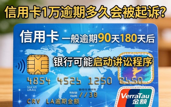 信用卡1万逾期多久会被起诉,信用卡逾期1万会被起诉吗 信用卡1万逾期多久会被起诉