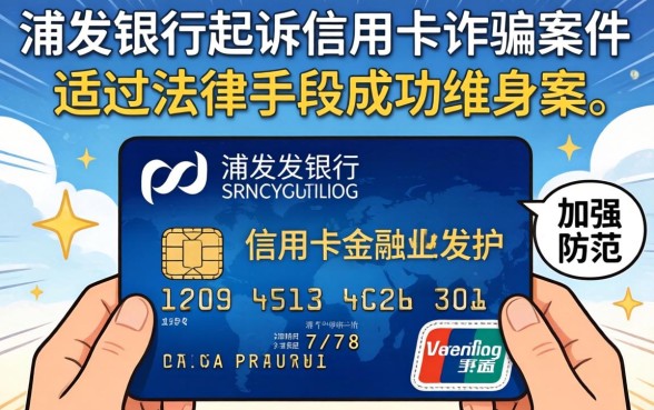 浦发银行起诉信用卡诈骗判几年