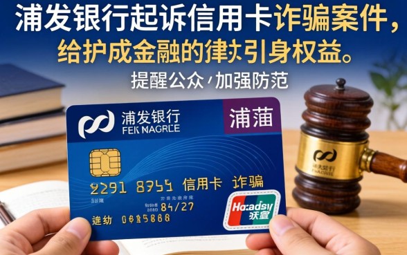 浦发银行起诉信用卡诈骗判几年