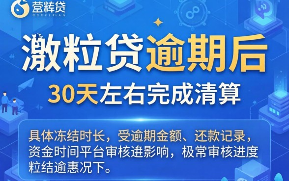 微粒贷逾期清算资金冻结多久