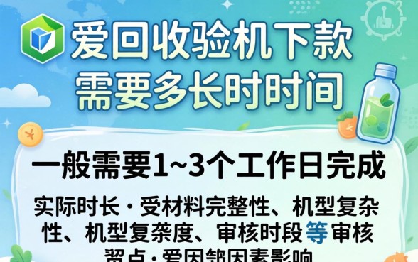 爱回收验机下款需要多长时间