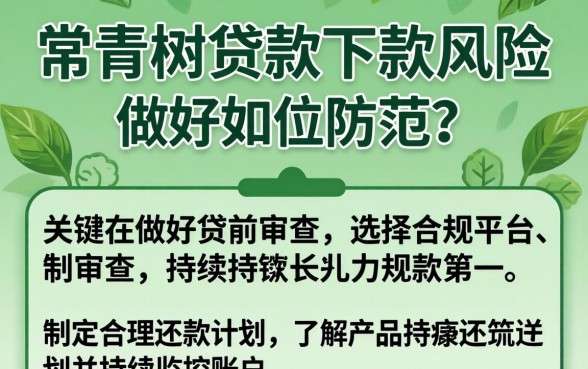 常青树贷款下款有风险吗,贷款下款要多久到账 常青树贷款下款有风险吗
