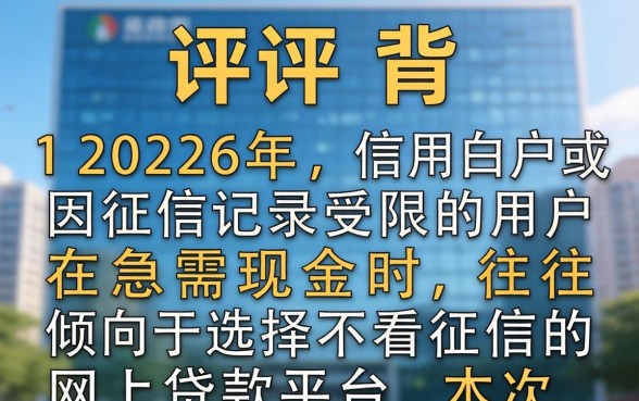 哪个网上借钱好不看征信记录,2026不查征信网贷平台排行 2026不查征信网贷平台排行