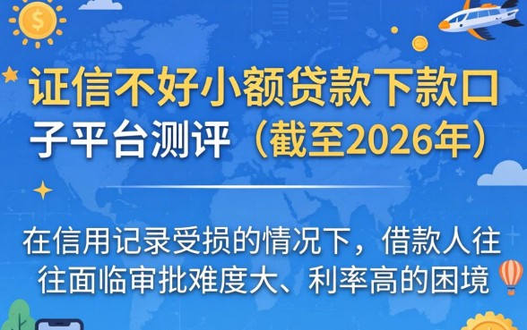 征信不好小额贷款下款的口子,征信不好还能贷款吗 征信不好小额贷款下款的口子