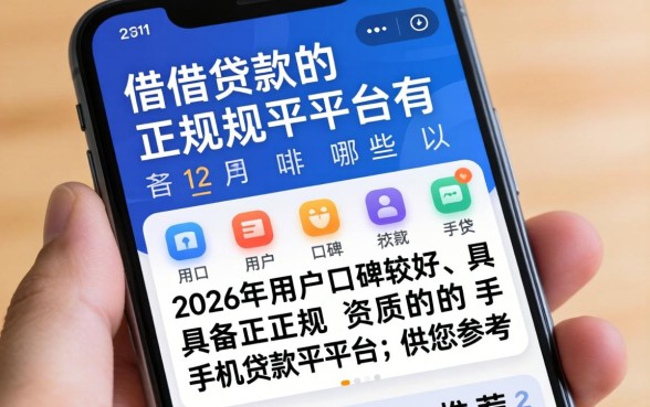 手机上借款的正规平台有哪些