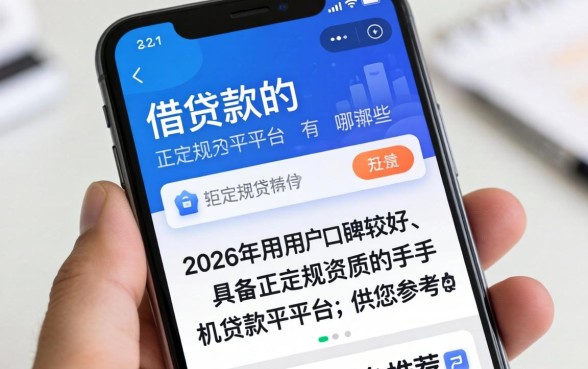 手机上借款的正规平台有哪些