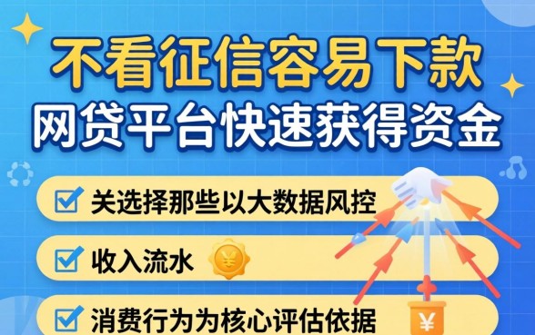 不看征信容易下款的网贷平台有哪些