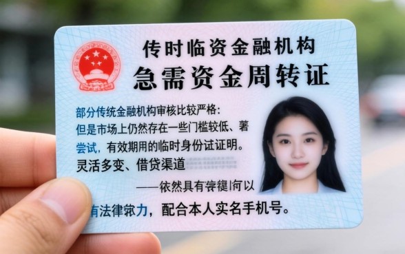 临时身份证怎么贷款吗，筛选五个黑户能下款的平台