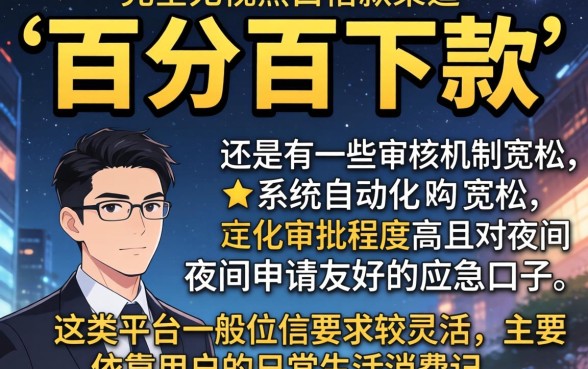 晚上能秒下的白卡口子，概览五个无视黑白百分百下款的借款app