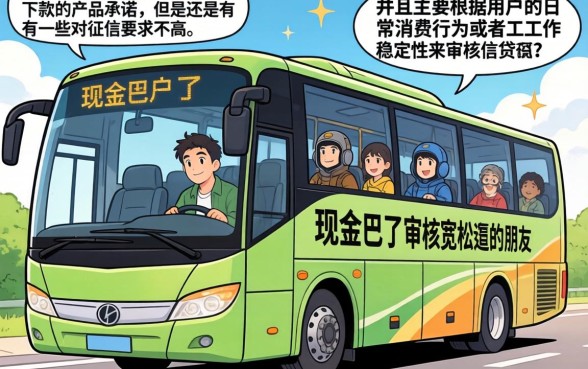 像现金巴士一样必下款的口子,归纳5个不看欠款的贷款口子