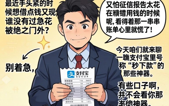 支付宝秒下款的贷款，遴选五个无视黑白贷款口子