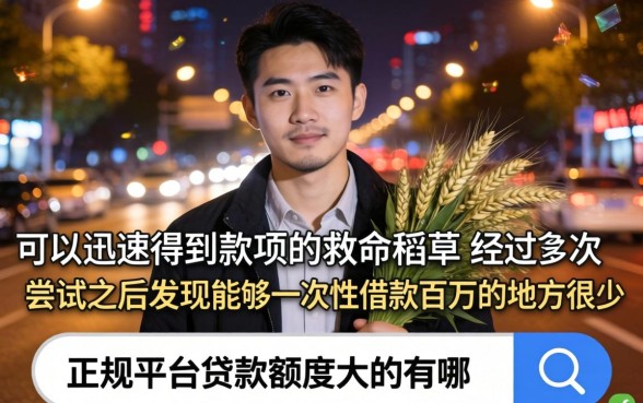 借款能下百万的口子，诚意推荐五个轻松借款无压力平台