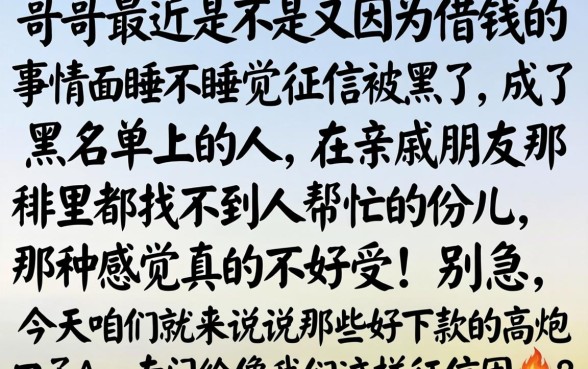 好下款的高炮口子app，揭秘5个黑户也能借款的app