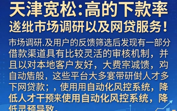 天津好下的网贷口子,详细阐述五个轻松借款无压力平台