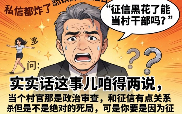 征信黑花了可以做村干部吗，鼎力推荐5个无视一切包下款5000秒下款的软件