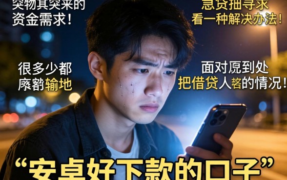 安卓好下款的口子,诚意推荐五个门槛低易下款软件