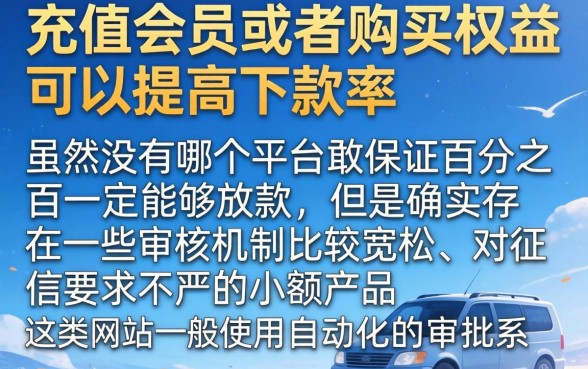 这几天买会员能下款的口子，倾情分享五个无视黑白100%秒下网贷口子