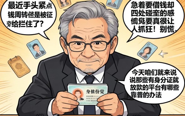 什么平台有身份证就放款的，详尽说明五个急用钱5000快审快贷无需征信平台