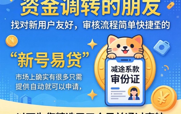 最容易小额借钱的平台，汇整5个新号易贷速审秒下款app